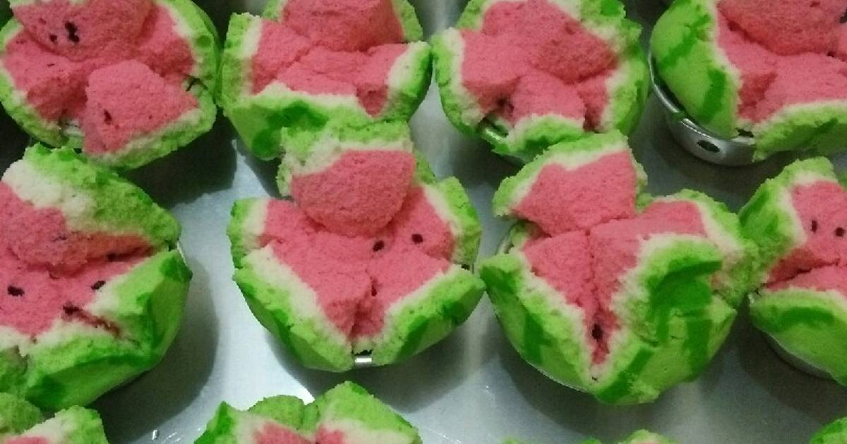 Resep Bolu Kukus Semangka Oleh Dewi Prasetyani Cookpad