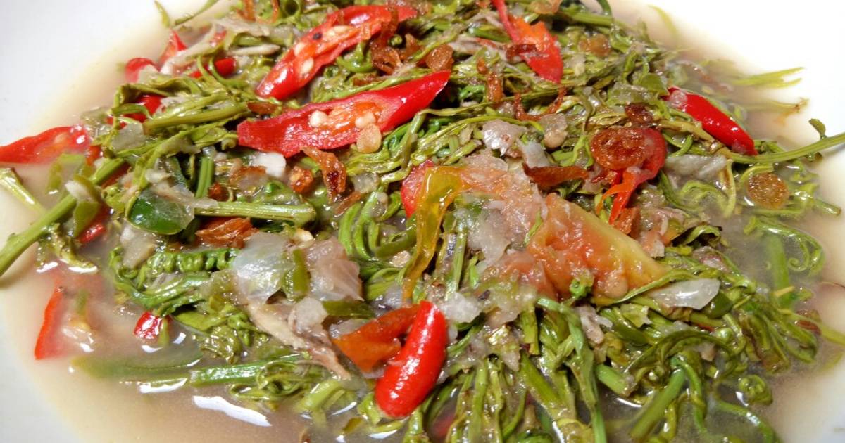 Resep Tumis Pakis Ikan Enak Dan Mudah Cookpad