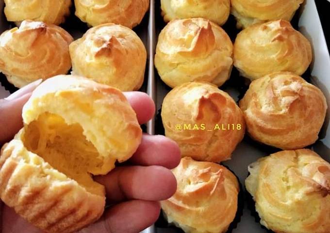 Resep Soes Vla Durian Mini Durian Choux Oleh Rahmani Cookpad