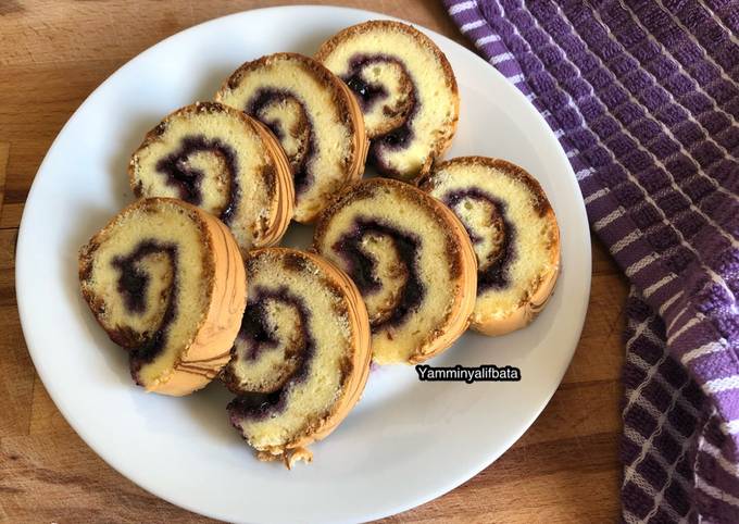 Resep Bolu Gulung Blueberry Oleh Malvin Yamminyalifbatatsa Cookpad