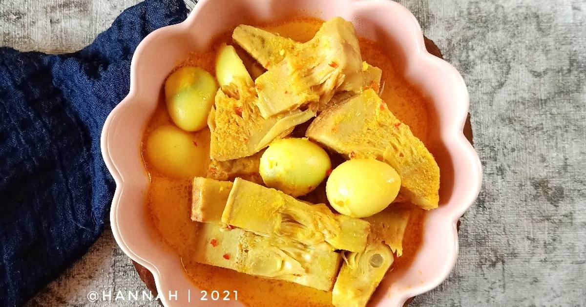 Resep Gulai Nangka Muda Telur Puyuh Oleh HannaH Cookpad