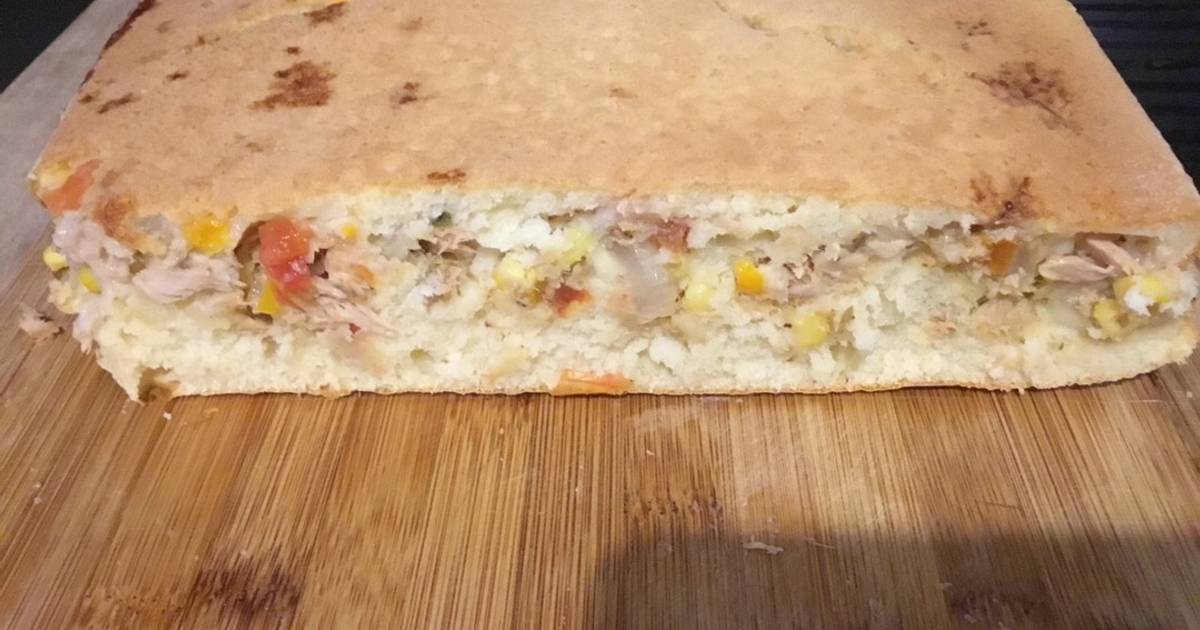 Torta de atún con masa licuada Receta de Silvia Andrade Cookpad