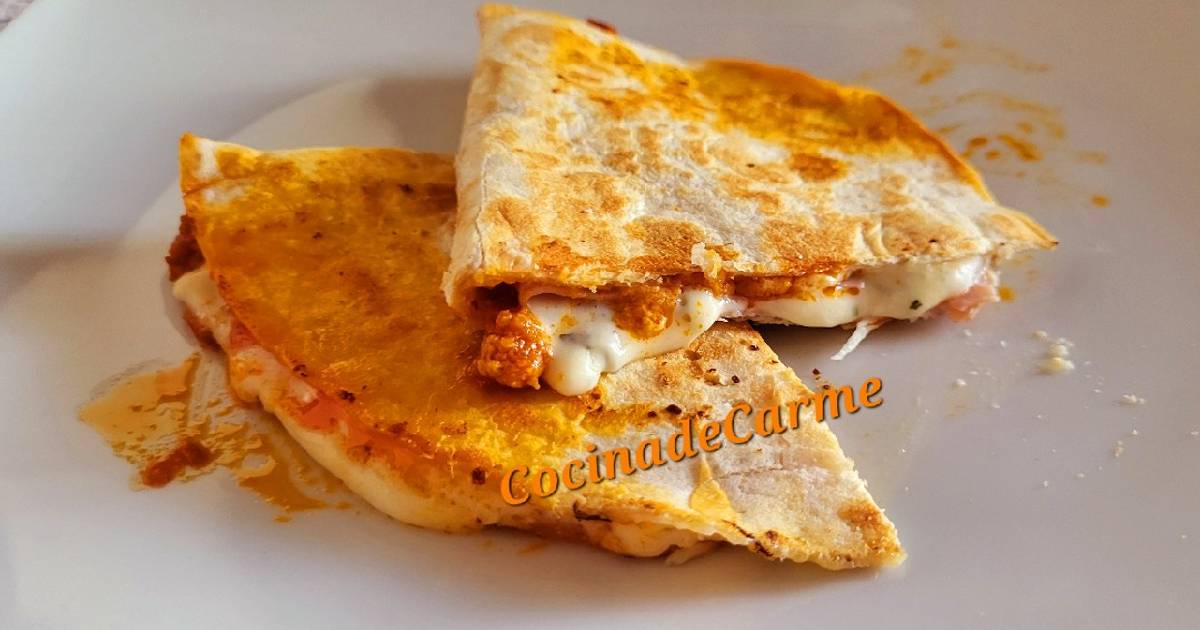 Quesadillas Con Sobrasada Queso Y Otros Extras Receta De Carme