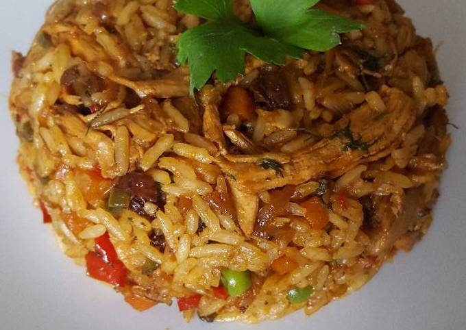 Arroz Con Pollo Meloso Receta De Gaby Durango Cookpad