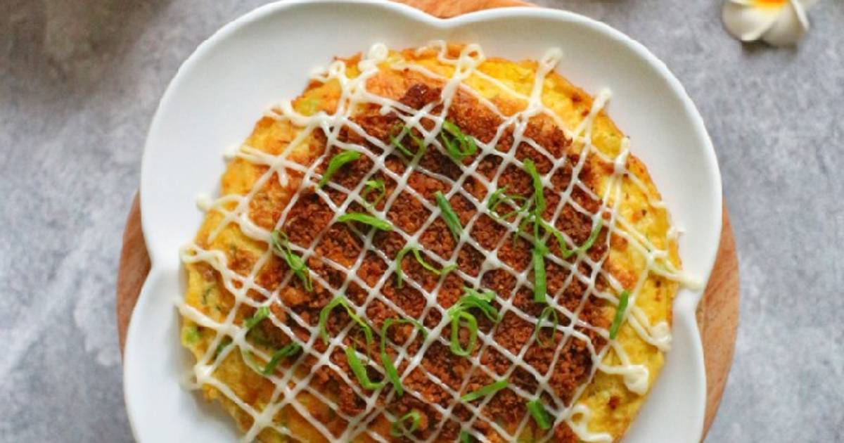 Resep Pizza Sayuran Ala Okonomiyaki Oleh Diana Nurjanah Cookpad