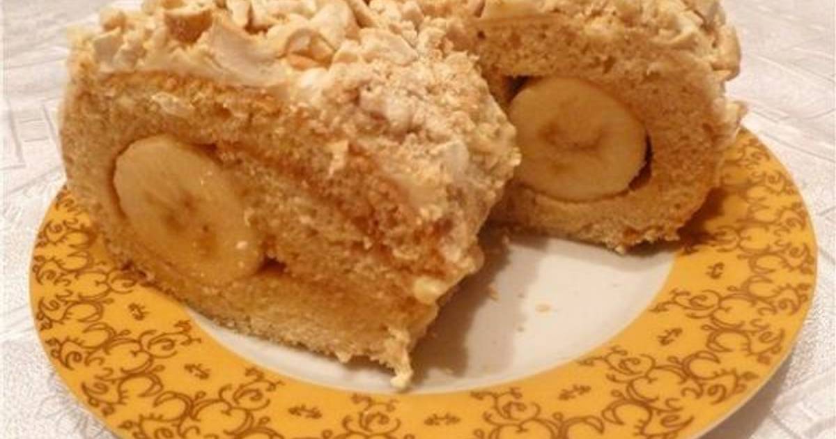 Рулет С Бананом Рецепт