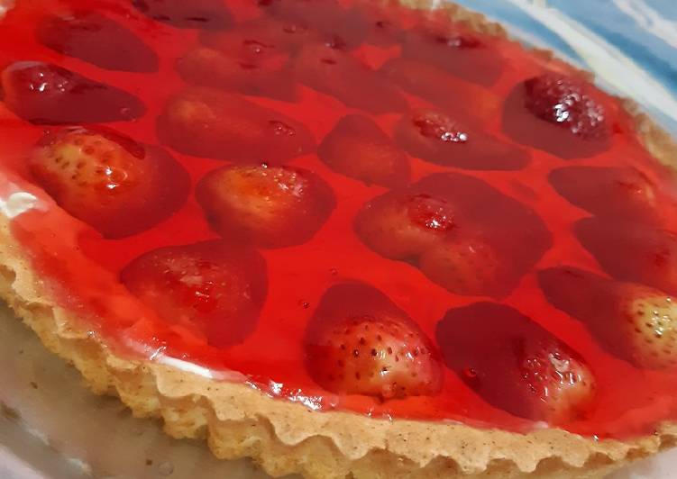 Tarta De Frutilla Con Crema Y Gelatina Receta De Marisol Yisela