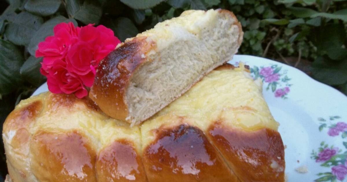 Trenza dulce con crema pastelera fácil y súper esponjosa Receta de