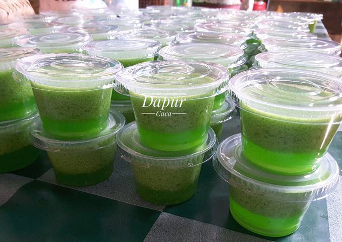 Resep Pudding Lumut Agar Agar Lumut Pudding Pandan Oleh Ririz Caca