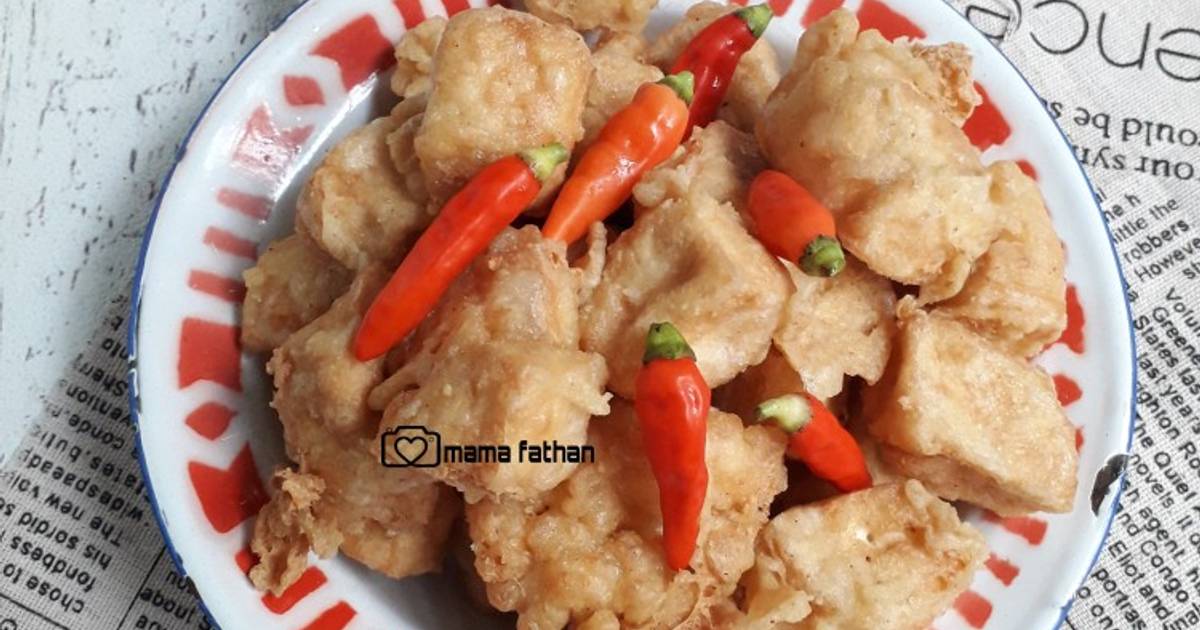 Resep Tahu Crispy Kriuk Enak Oleh Mama Fathan Cookpad