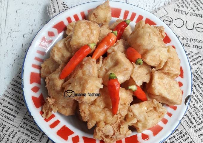 Resep Tahu Crispy Kriuk Enak Oleh Mama Fathan Cookpad