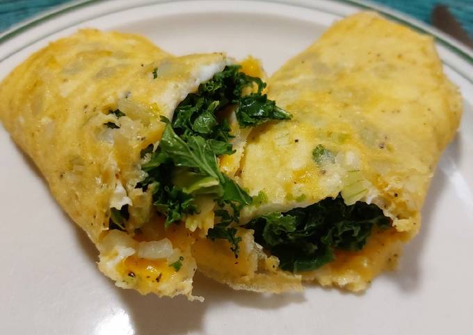 Omelette De Kale Con Aguacate Receta De Luzma Sg Cookpad