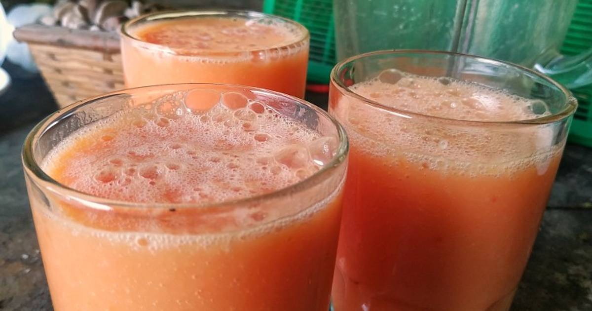 Resep Jus Pepaya Jeruk Nipis Oleh Saluna Mahira Cookpad