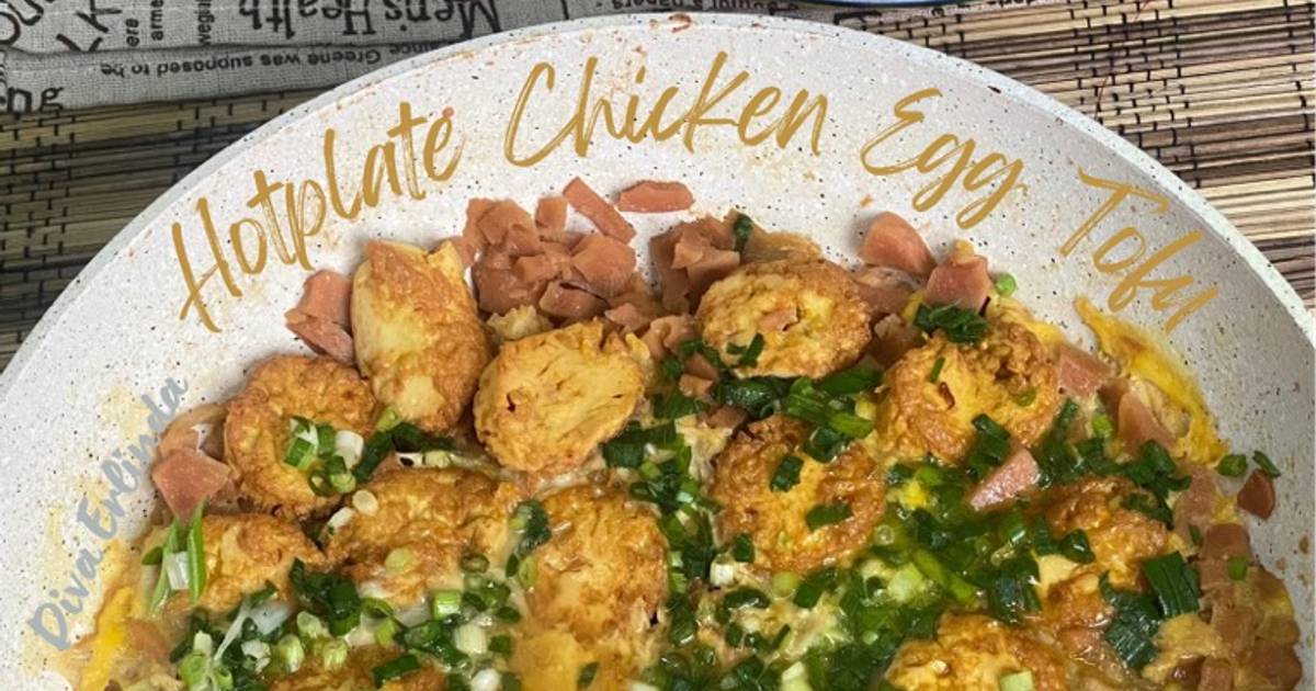 Resep Hotplate Chicken Egg Tofu Oleh Agustina Erlinda Cookpad