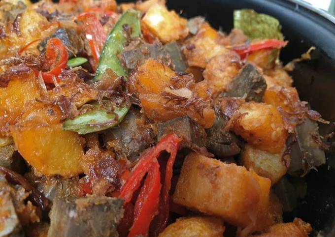 Resep Sambal Goreng Kentang Hati Sapi Pete Oleh Ndhe Cookpad