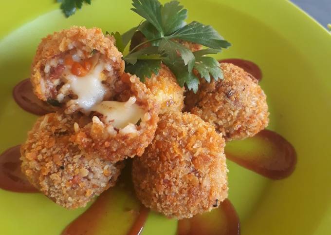 Resep Arancini Rendang Mozarella Oleh Siti Mudrikah Cookpad