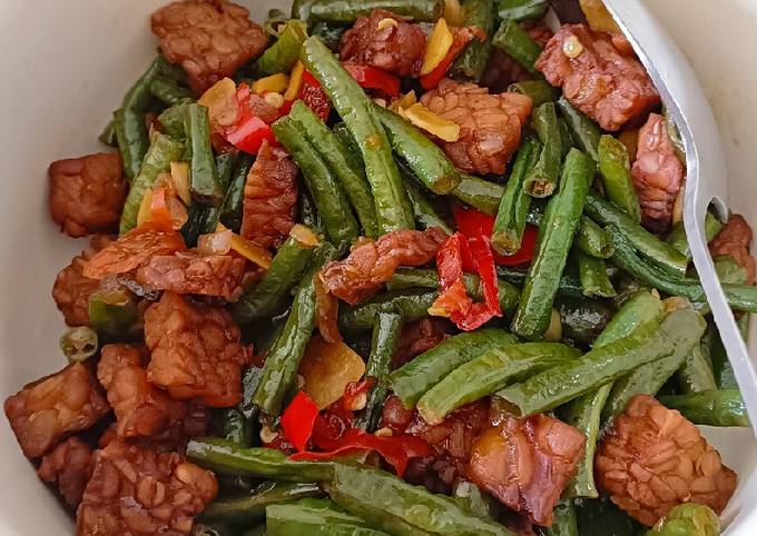 Resep Tumis Kacang Panjang Tempe Kecap Oleh Jennifer Steffany Cookpad