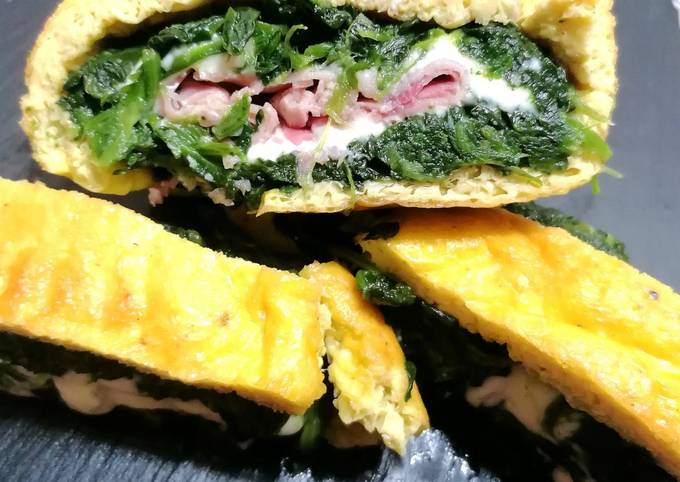 Ricetta Rotolo Di Frittata Con Spinaci Uova Prosciutto E Formaggio Di