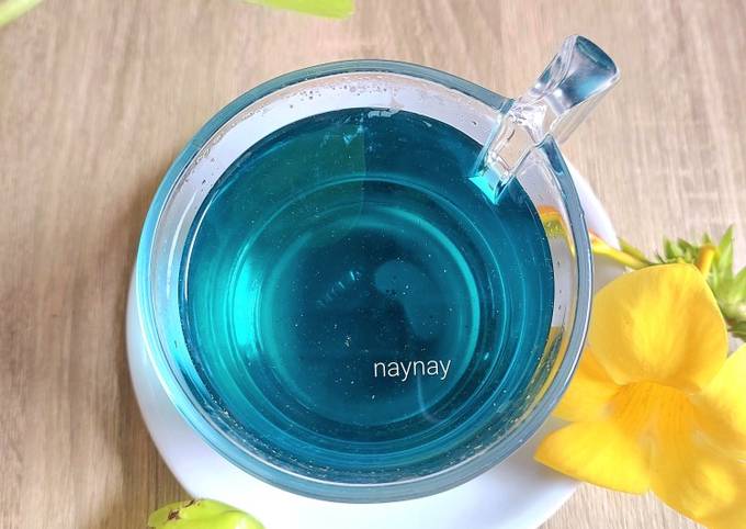 Resep Blue Ocean Tea Butterfly Pea Tea Teh Bunga Telang Oleh NayNay