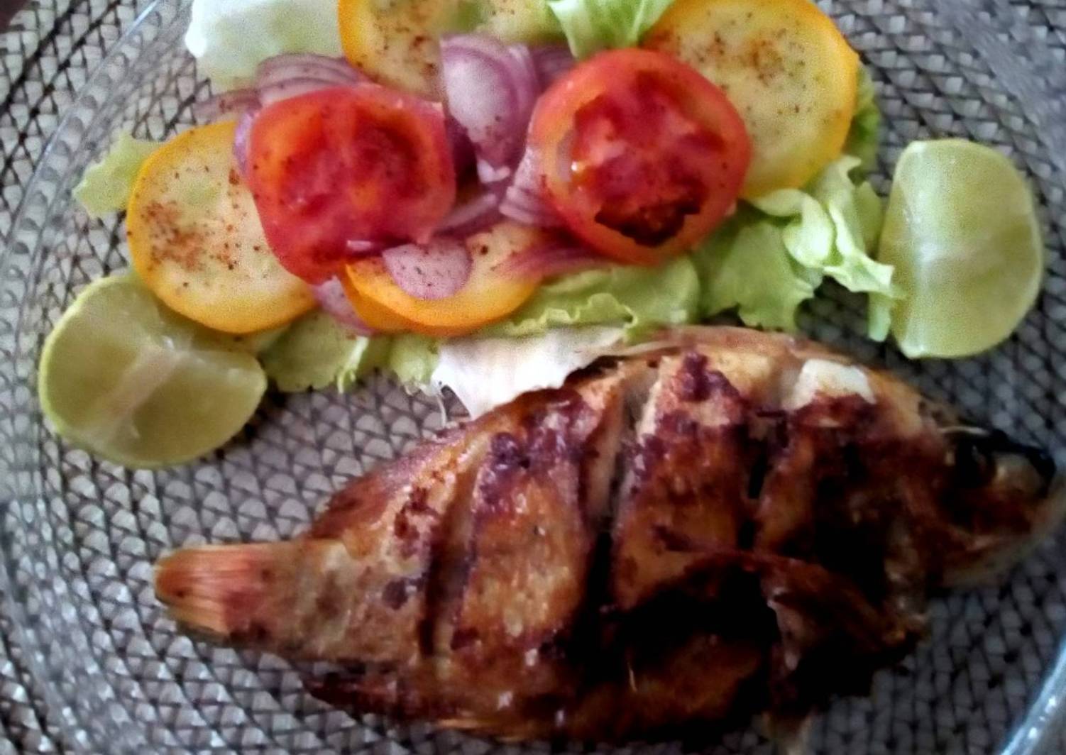 Mojarra Frita Con Ensalada Receta De Cony Serrano Cookpad