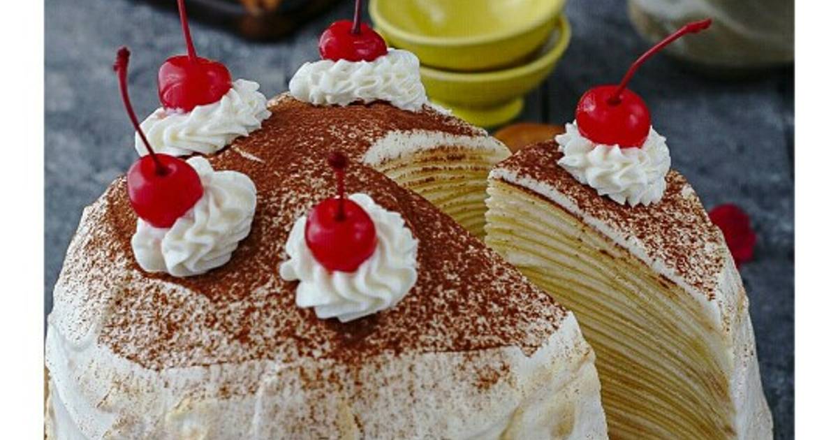 Resep Tiramisu Mille Crepes Oleh Moms A Cookpad