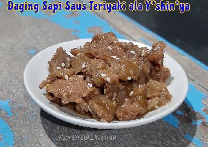 Resep Daging Sapi Saus Teriyaki Ala Y Shin Ya Oleh Florensia Wenda