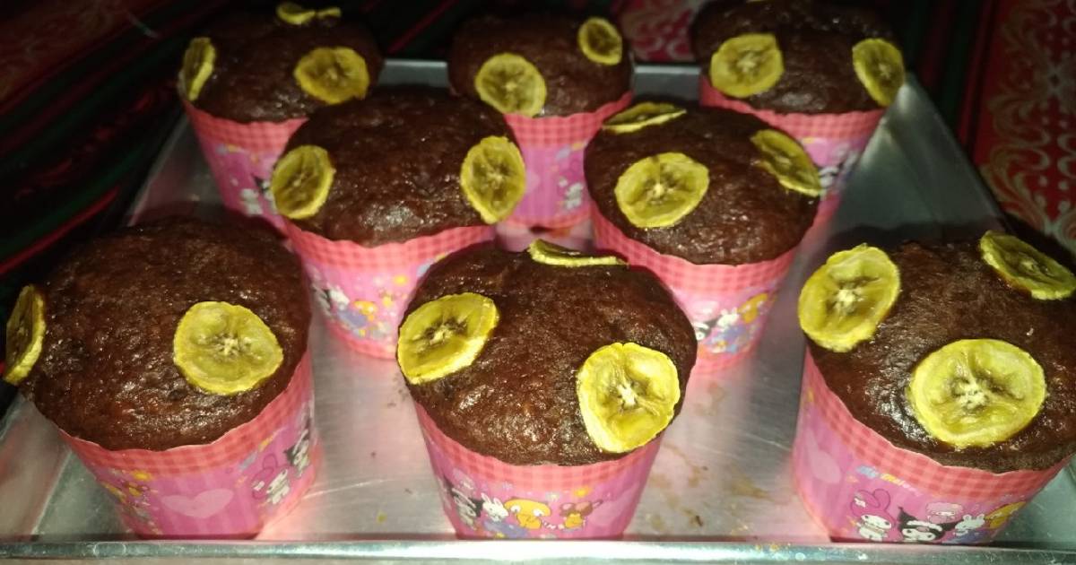 Resep Muffin Banana Chocolate Tanpa Mixer Oleh Retno Catur Wulandari