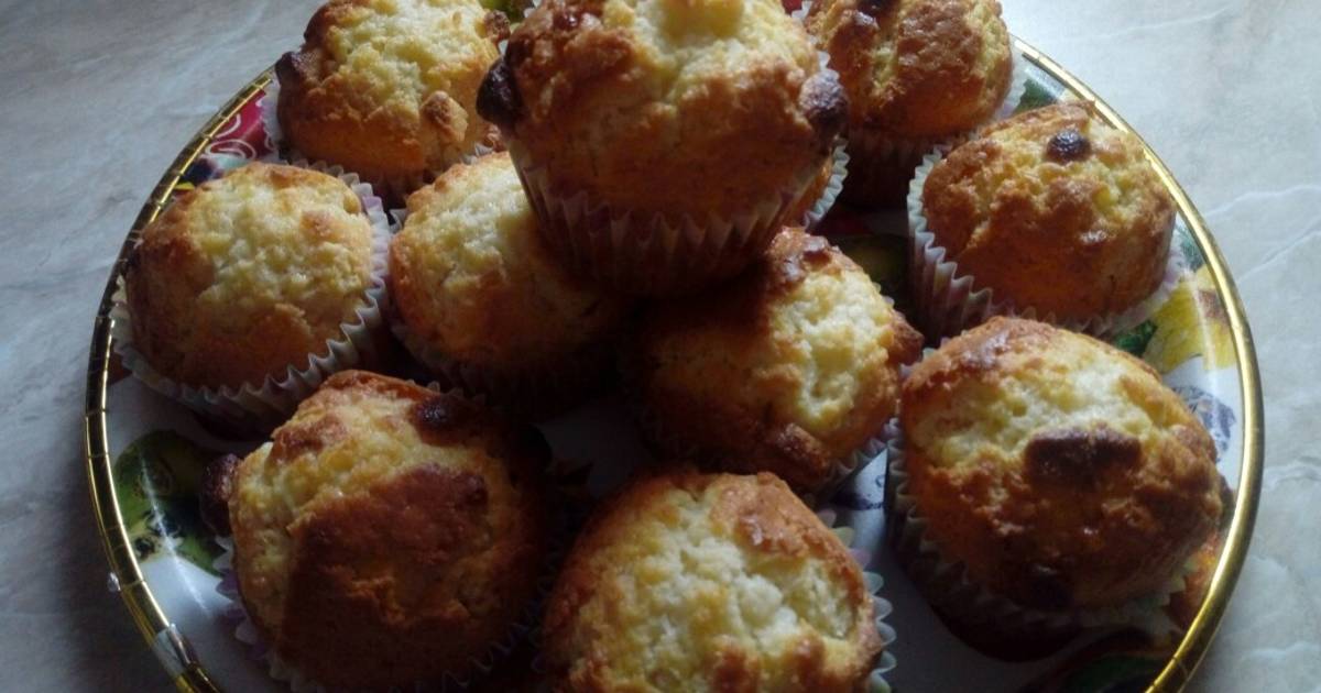 Muffin fehér csokival Keskenyné Timi receptje Cookpad receptek