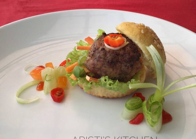 Resep Homemade Juicy Patty Burger Oleh Pratiwi Pramuharsih Cookpad