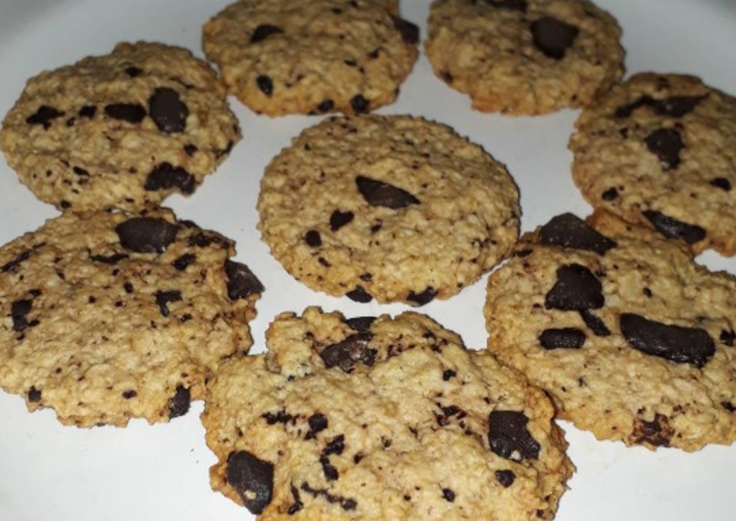 Galletitas De Avena Y Chocolate Receta De Ana Avellaneda Cookpad