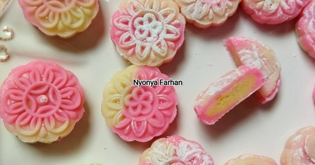 Resep Snow Skin Mooncake Oleh Nyonya Farhan Cookpad