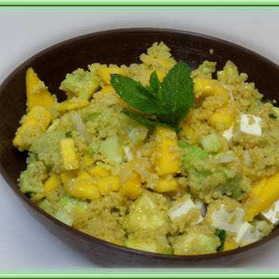 Ensalada De Cous Cous Menta Y Mango Receta De Lacocinaimperfecta Cookpad