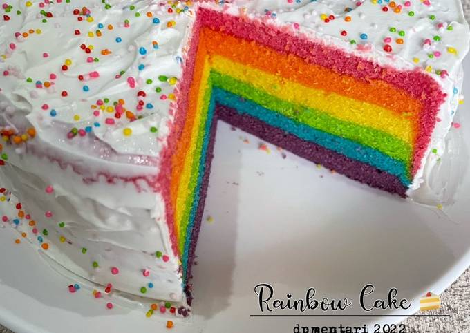 Resep Rainbow Cake Ny Liem Oleh Dpmentari Cookpad