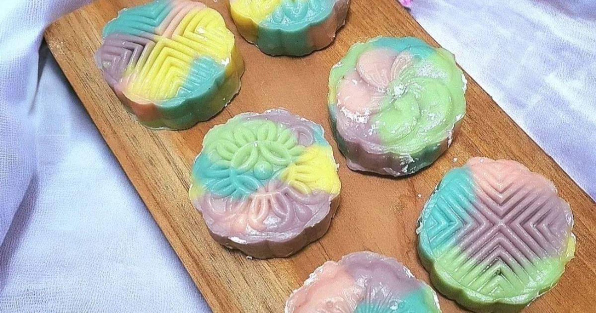 Resep Snow Skin Mooncake Red Velvet Filling Oleh Donna Cookpad