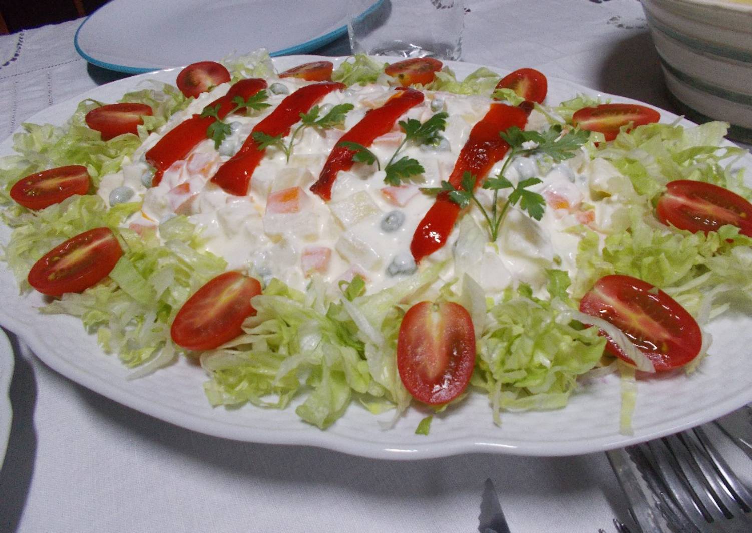 Ensalada Rusa Cl Sica Con Mayonesa Casera Receta De Lucicocina Cookpad