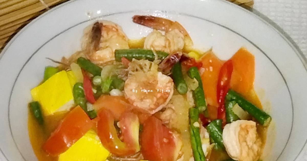 Resep Tomyam Udang Sayuran Oleh Lanjarsih Mama Fifian MasakanRumahan