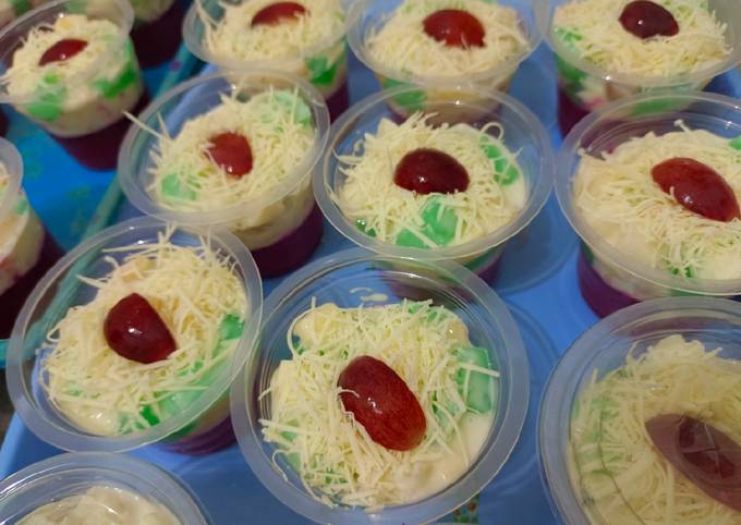 Resep Puding Salad Buah Naga Oleh Endah Mrp Cookpad