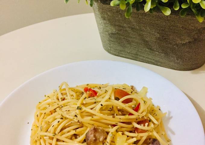 Resep Spaghetti Aglio E Olio Oleh Nince Cookpad