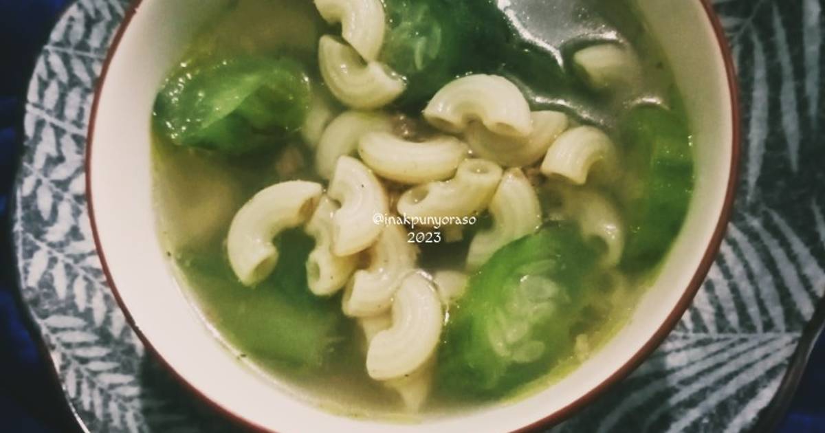 Resep Sop Bening Oyong Makaroni Oleh Oktaviani Bund Keyl Cookpad