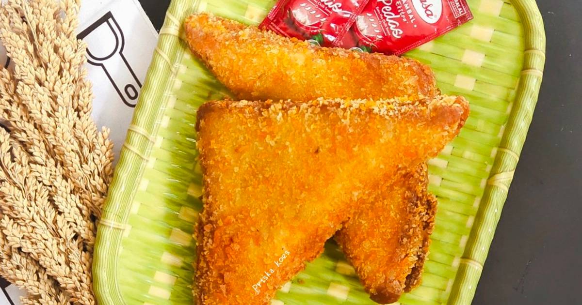 Resep Roti Tawar Goreng Segi Tiga Isi Rogout Oleh Priska Koes Cookpad