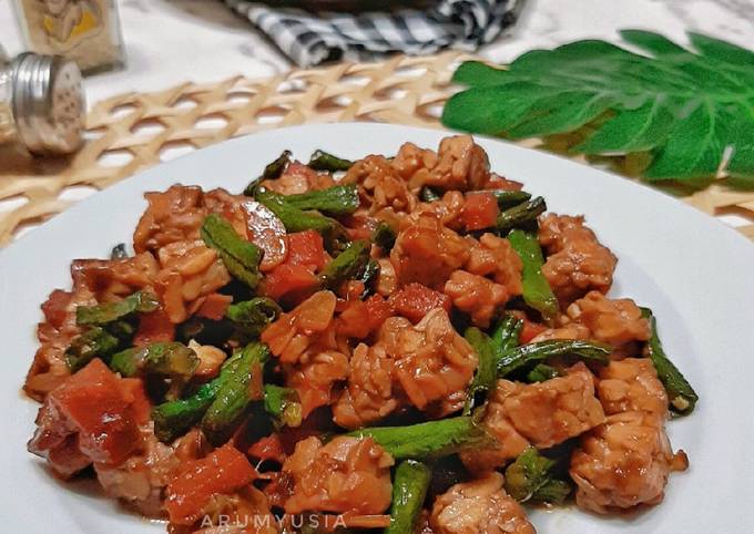 Resep Tumis Tempe Kacang Panjang Oleh Arum Yusia Cookpad