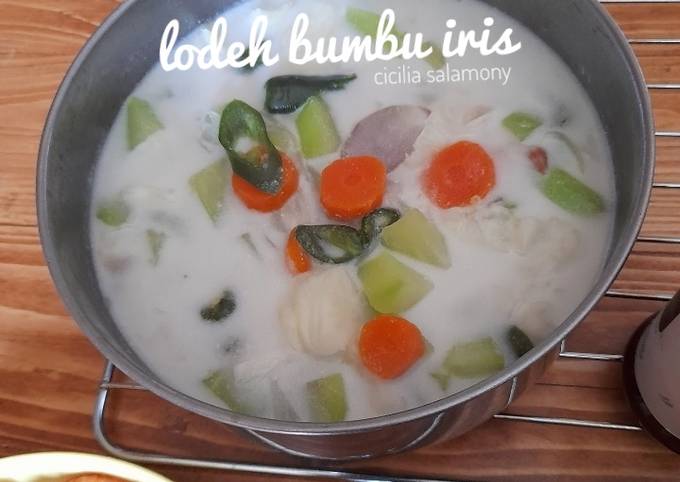 Resep Lodeh Bumbu Iris Oleh Cicilia Yustina Salamony Cookpad