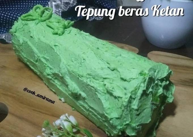 Resep Pandan Chiffon Roll Cake Tepung Ketan Oleh Umi Rama Cookpad