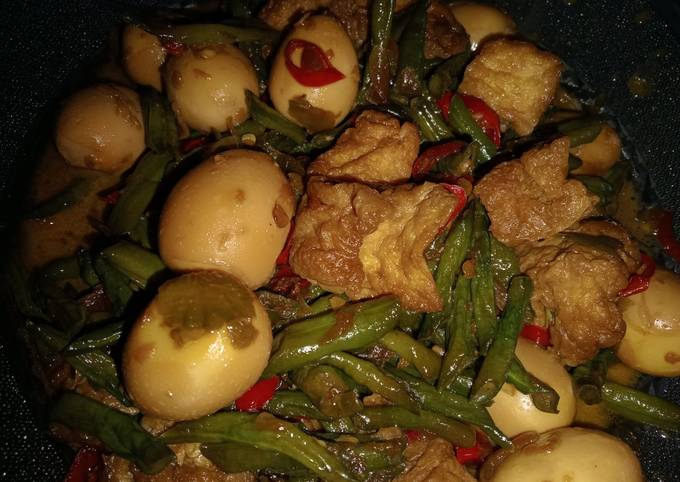 Resep Oseng Telur Puyuh Kacang Dan Tahu Oleh Indah Verjayanti Cookpad