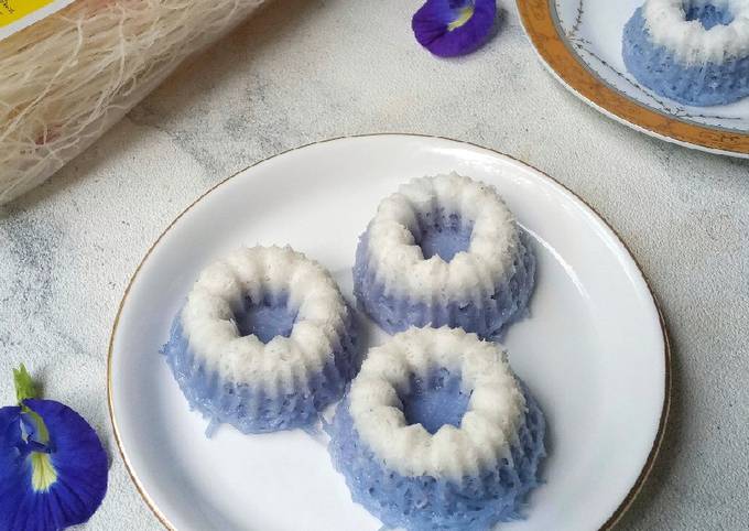 Resep Kue Putu Ayu Bihun Bunga Telang Oleh Dapur Bunda Daisy Cookpad