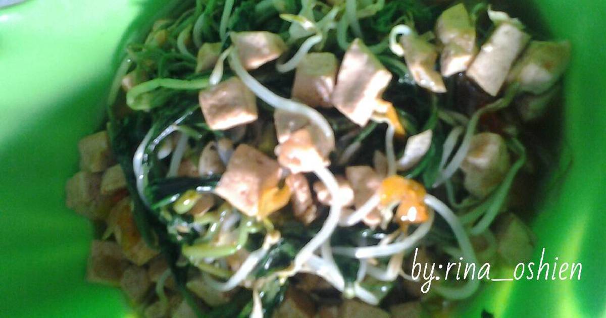 Resep Tumis Kangkung Tauge Tahu Enak Dan Mudah Cookpad