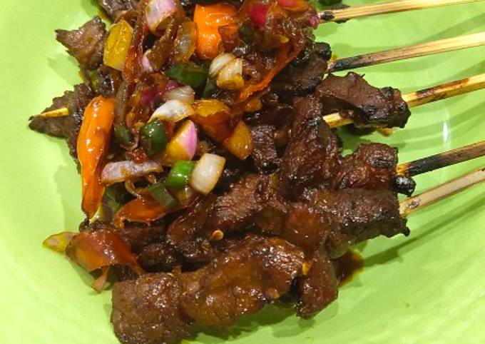 Resep Sate Sapi Goreng Bakar Oleh Dapur Bunda Ghazibira Cookpad