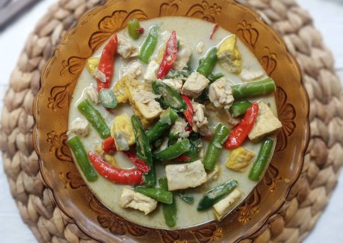 Resep Sayur Santan Buncis Tahu Tempe Oleh Meieka Cookpad