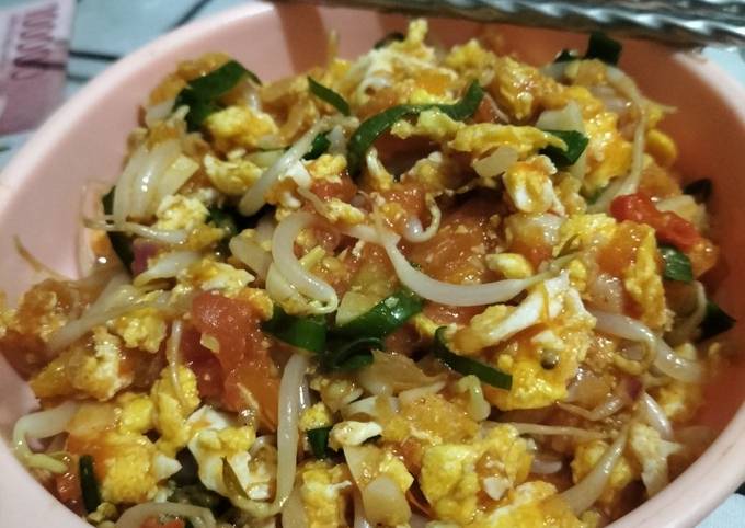 Resep Tumis Tauge Telur Saus Tomat Oleh Windi Wulandari Cookpad