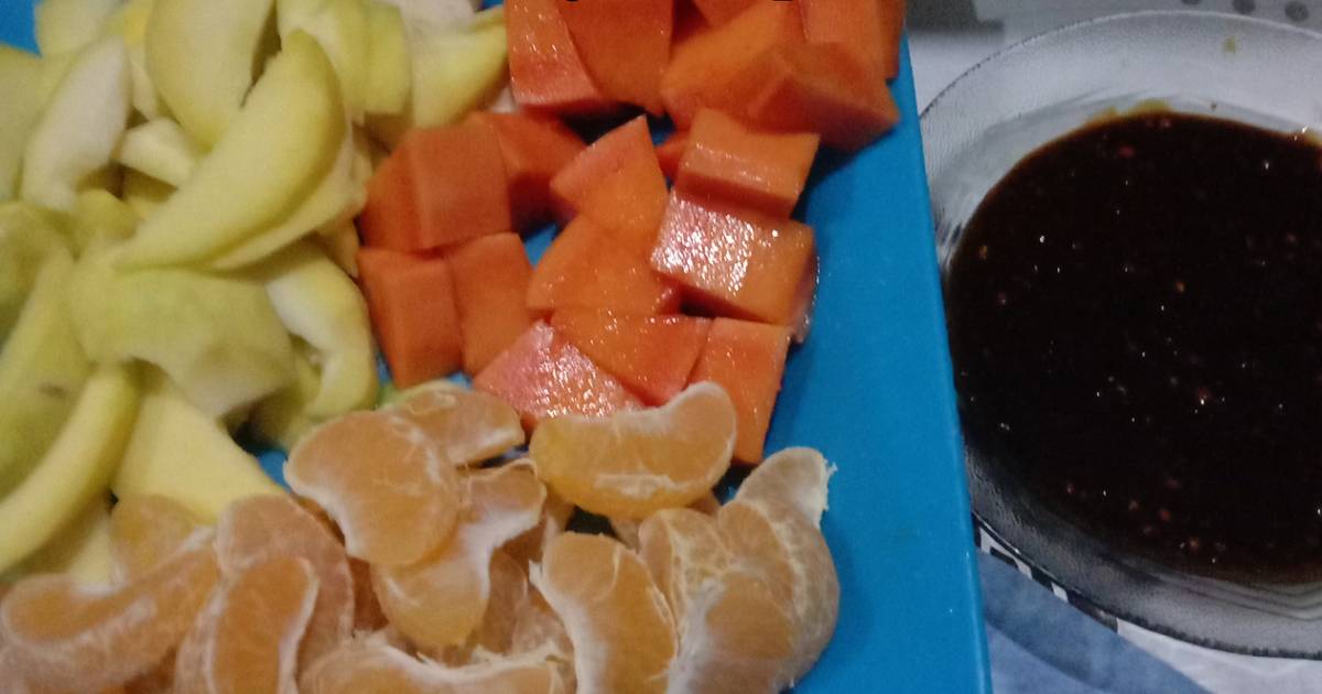 Resep Rujak Buah Enak Dan Sederhana Ala Rumahan Cookpad